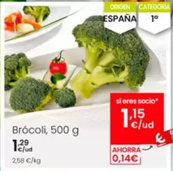 Oferta de Brócoli por 1,29€ en Eroski