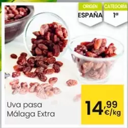 Oferta de Uva Pasa Málaga Extra por 14,99€ en Eroski