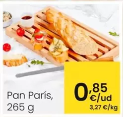 Oferta de Pan Paris por 0,85€ en Eroski