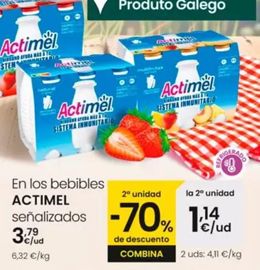 Oferta de Actimel - En Los Bebibles Senalizados por 3,79€ en Eroski