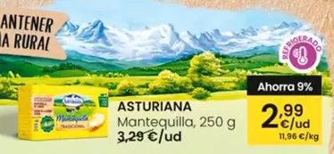 Oferta de La Asturiana - Mantequilla por 2,99€ en Eroski