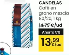 Oferta de Candelas - Cafe En Grano Mezcla por 13,99€ en Eroski