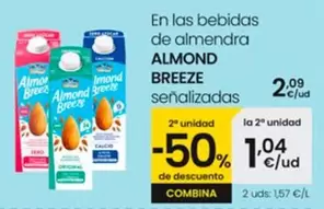 Oferta de Almond Breeze - En Las Bebidas De Almendra por 2,09€ en Eroski