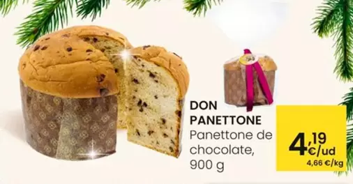 Oferta de Don Panettone - Panettone De Chocolate por 4,19€ en Eroski