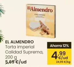 Oferta de El Almendro - Torta Imperial Calidad Suprema por 4,99€ en Eroski