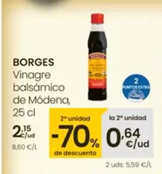 Oferta de Borges - Vinagre Balsámico De Módena por 2,15€ en Eroski