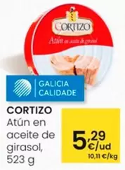 Oferta de Cortizo - Atún En Aceite De Girasol por 5,29€ en Eroski