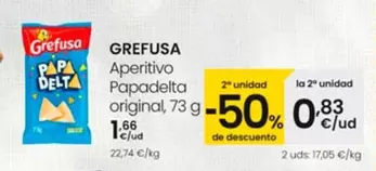 Oferta de Grefusa - Aperitivo Papadelta Original por 1,66€ en Eroski