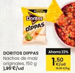 Oferta de Doritos - Nachos De Maiz Originales Dippas por 1,5€ en Eroski