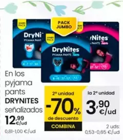 Oferta de DryNites - En Los Pyjama Pants por 12,99€ en Eroski