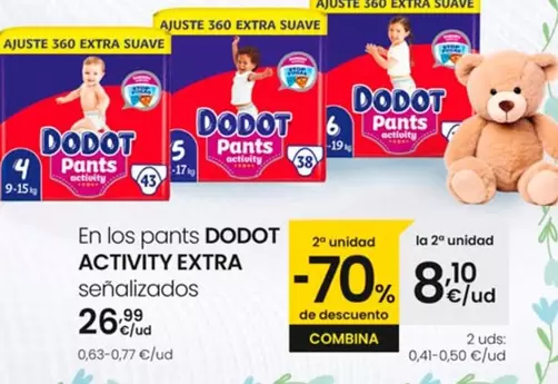 Oferta de Dodot - En Los Pants Activity Extra por 26,99€ en Eroski