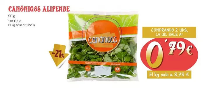 Oferta de Alipende - Canónigos por 1,01€ en Ahorramas