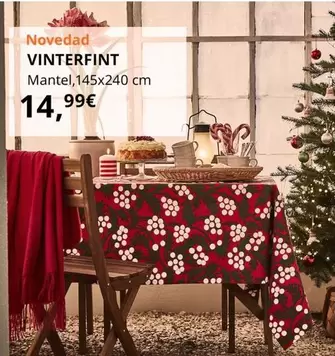 Oferta de Vinterfint - Mantel por 14,99€ en IKEA