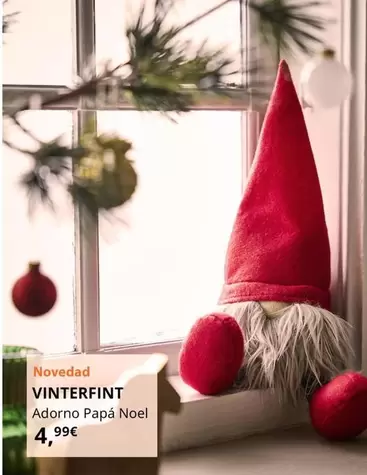 Oferta de Vinterfint - Adorno Papá Noel por 4,99€ en IKEA