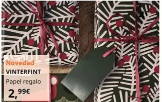 Oferta de Vinterfint - Papel Regalo por 2,99€ en IKEA