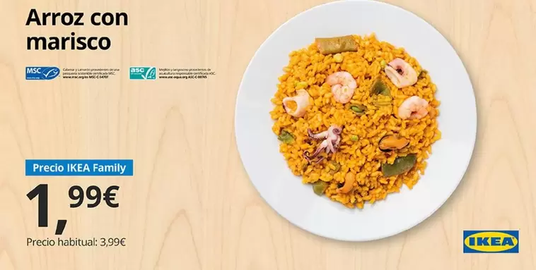 Oferta de Arroz Con Marisco  por 1,99€ en IKEA