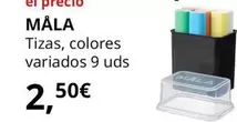 Oferta de Mala - Tizas, Colores Variados 9 Uds por 2,5€ en IKEA