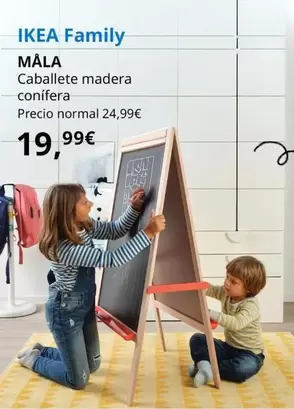 Oferta de Mala - Caballete Madera Conifera por 19,99€ en IKEA