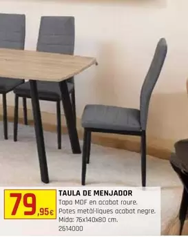 Oferta de Taula De Menjador por 79,95€ en Fes Més