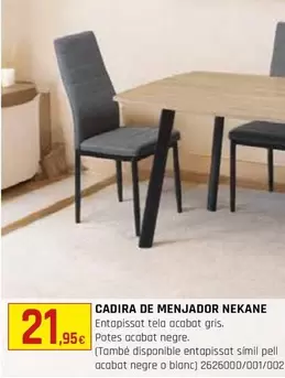 Oferta de Cadira De Menjador Nekane por 21,95€ en Fes Més