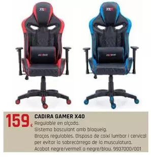 Oferta de Cadira Gamer X40 por 159€ en Fes Més