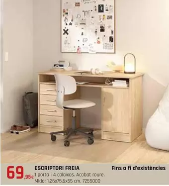 Oferta de Escriptori Freia por 69,95€ en Fes Més