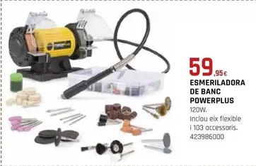 Oferta de Power Plus - Esmerladadora De Banc por 59,95€ en Fes Més