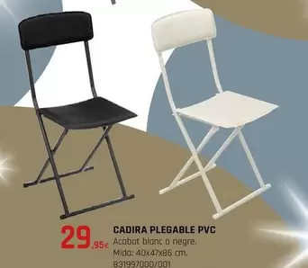 Oferta de Cadira Plegable Pvc por 29,95€ en Fes Més