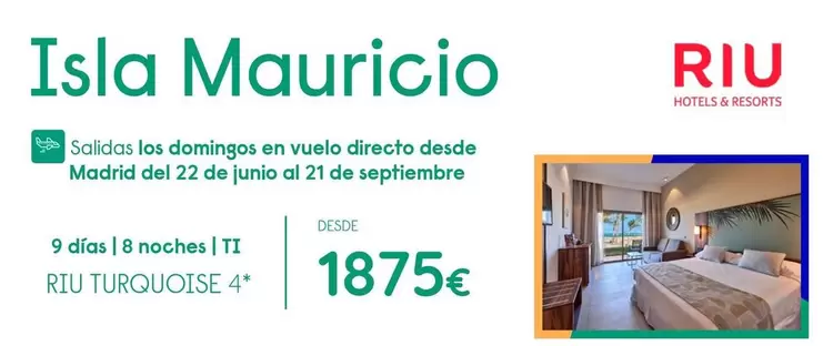 Oferta de Hotels - Isla Mauricio por 1875€ en Travelplan