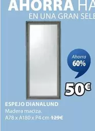 Oferta de Espejo Dianalund por 50€ en JYSK