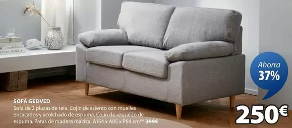 Oferta de Flora - Sofá Geyed por 250€ en JYSK