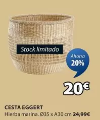 Oferta de Marina - Cesta Eggert por 20€ en JYSK