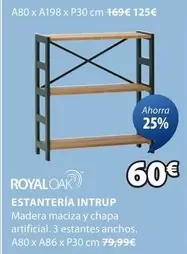 Oferta de Royal Oak - Estantería Intrup por 60€ en JYSK