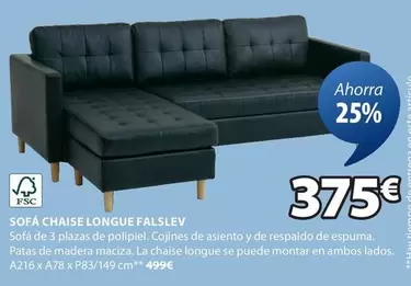 Oferta de Sofá Chaise Longue Fal'slev por 375€ en JYSK