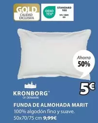 Oferta de Kronborg - Funda De Almohada Marit por 5€ en JYSK