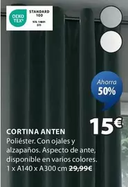 Oferta de Standard - Cortina Anten por 15€ en JYSK