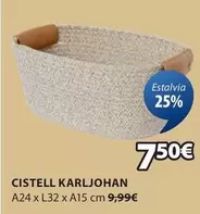 Oferta de Cistell Karljohan por 7,5€ en JYSK