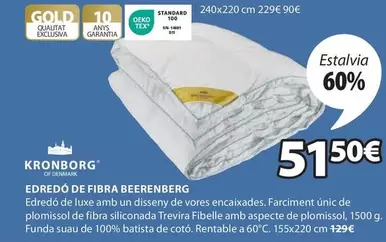 Oferta de Kronborg - Edredó De Fibra Beerenberg por 51,5€ en JYSK