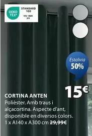 Oferta de Standard - Cortina Anten por 15€ en JYSK