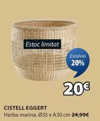 Oferta de Marina - Cistell Eggert por 20€ en JYSK