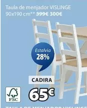 Oferta de Taula De Menjador por 65€ en JYSK