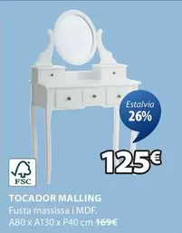 Oferta de Tocador Malling por 125€ en JYSK