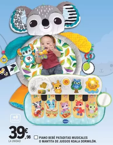 Oferta de Koala - Piano Bebe Pataditas Musicales O Mantita De Juegos por 39,98€ en E.Leclerc