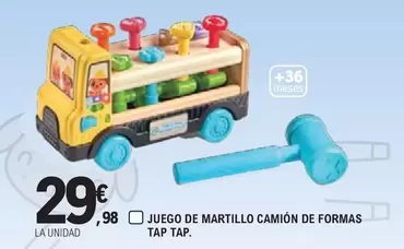 Oferta de Juego De Martillo Camion De Formas Tap Tap por 29,98€ en E.Leclerc