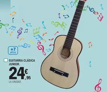 Oferta de Guitarra Clásica Junior por 24,95€ en E.Leclerc