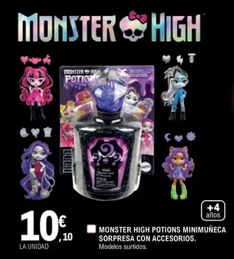 Oferta de Monster - High Potions Minimumeca Sorpresa Con Accesorios por 10,11€ en E.Leclerc