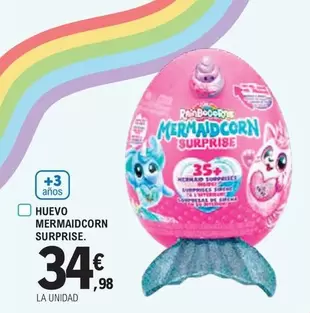 Oferta de Huevo Mermaidcorn Surprise por 34,98€ en E.Leclerc