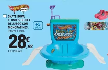 Oferta de Skate Bowl Flush & Go Set De Juego Con Monopatines por 28,92€ en E.Leclerc