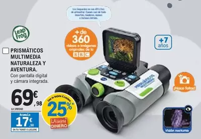 Oferta de Leap Frog - Prismáticos Multimedia Naturaleza Y Aventura por 69,98€ en E.Leclerc