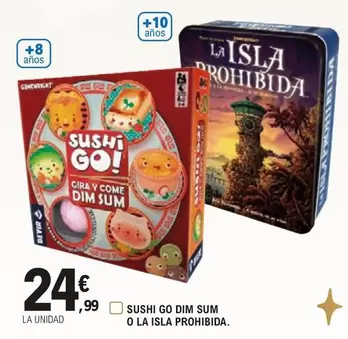 Oferta de DIM - Sushi Go Dim Sum O La Isla Prohibida por 24,99€ en E.Leclerc